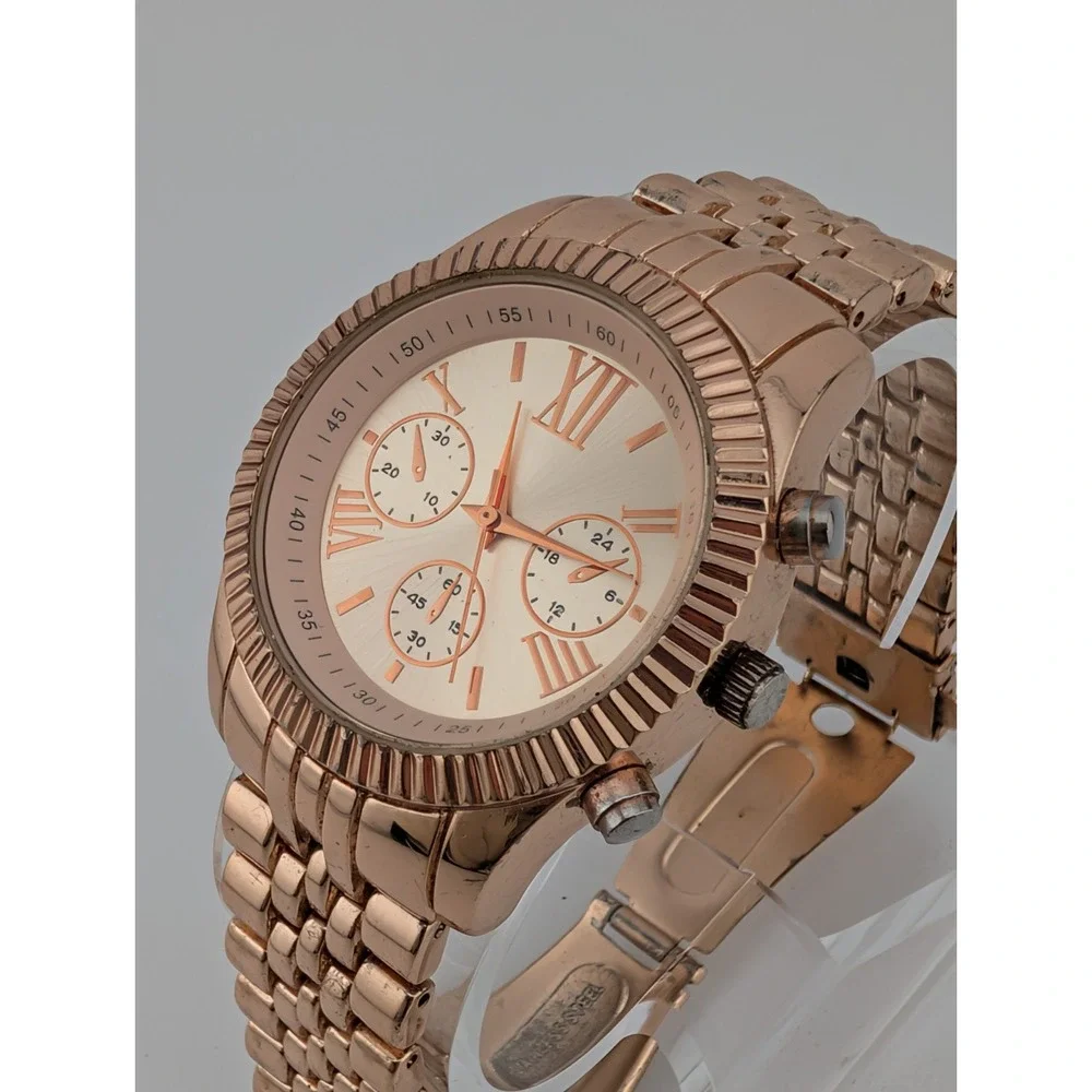 Women's Rose‎ Gold Tone Watch 38mm Case 7.25